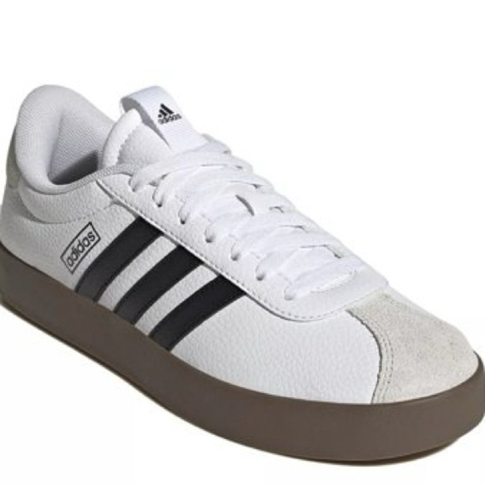 Adidas VL COURT sneakers skateboard style with brown bottoms